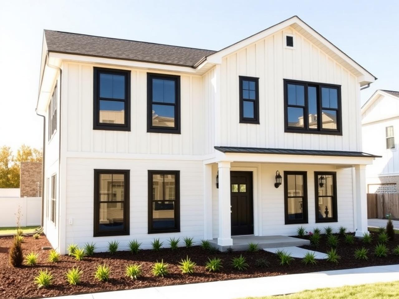 New construction modern farmhouse home in Nashville, Tennessee